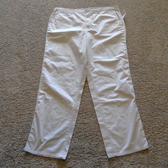 Banana Republic Aiden Slim Fit Pant size 42/34 Off-White - Picture 1 of 5